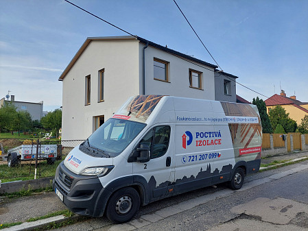 Izolace stropu zděného patrového domu ve Vlašimi na Benešovsku